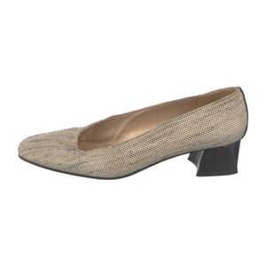 Stuart Weitzman Leather Animal Print Pumps